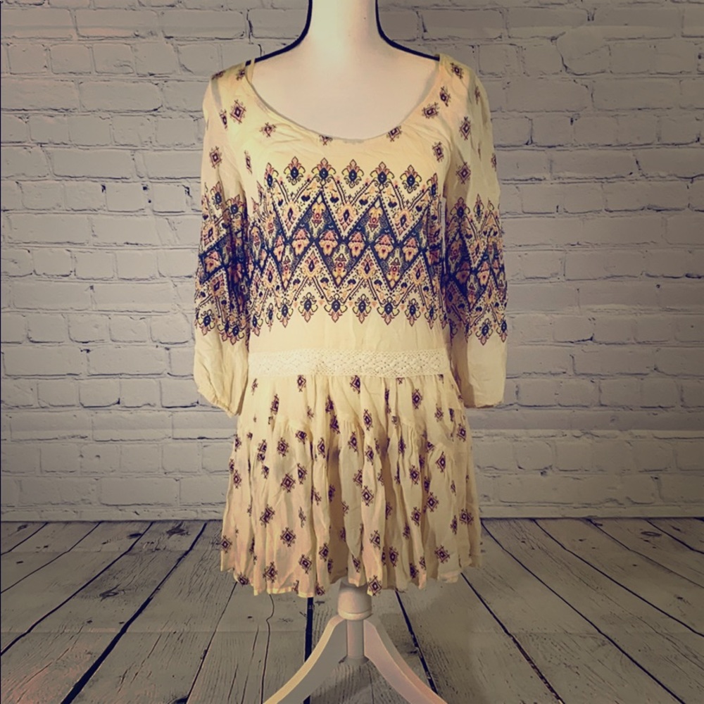 Boho Long Sleeved  Free People Dress